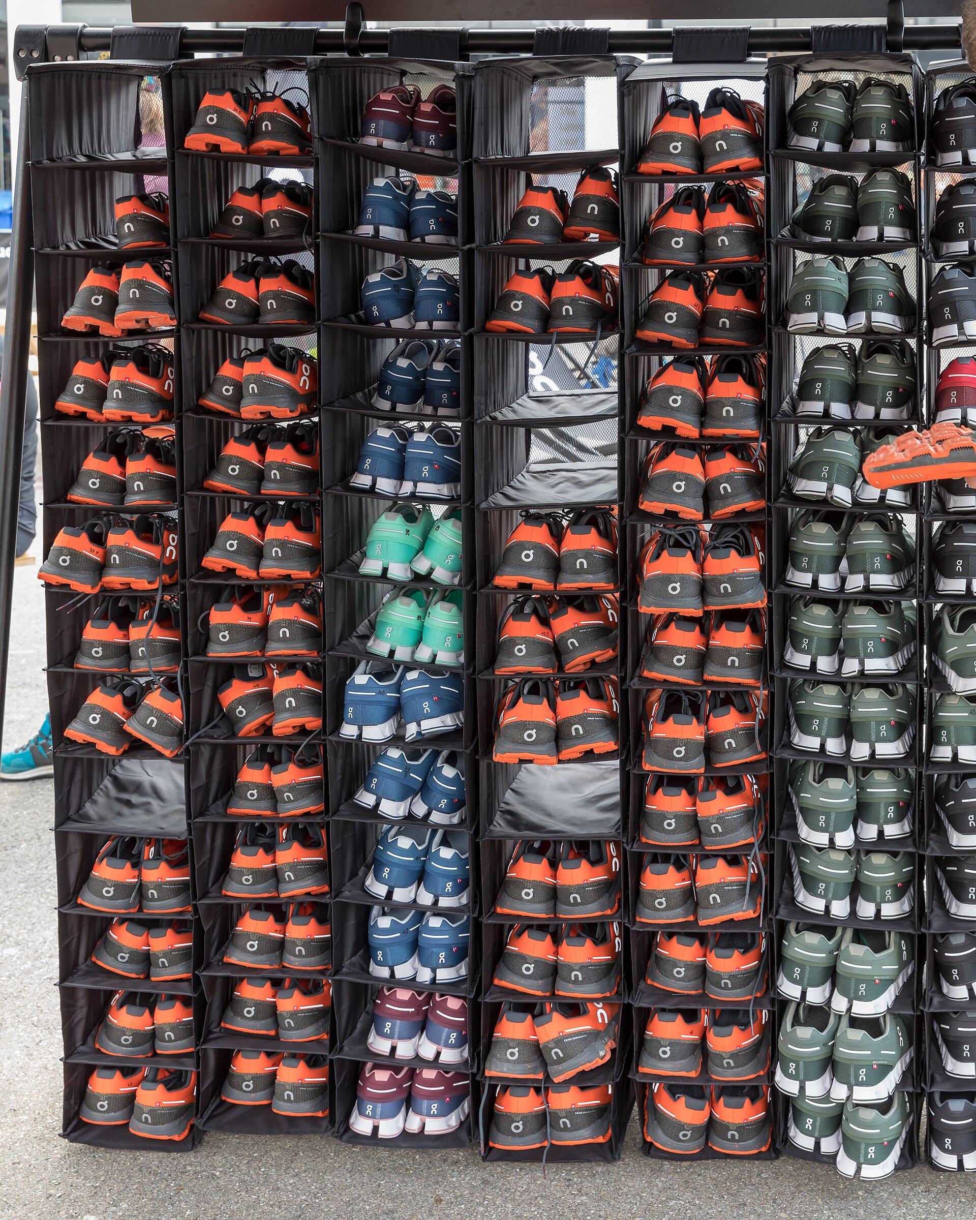 running shoes by door