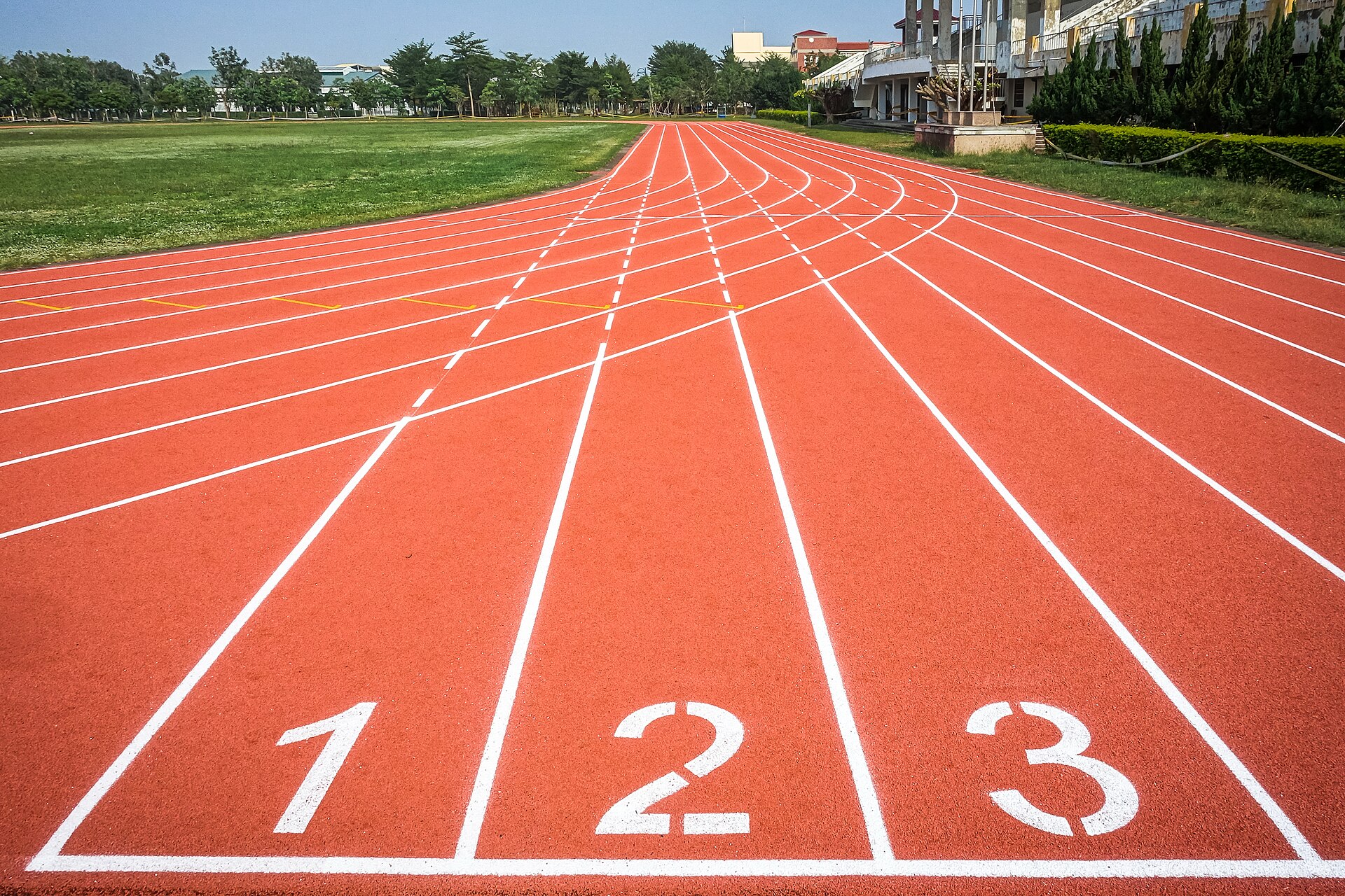 running track lane