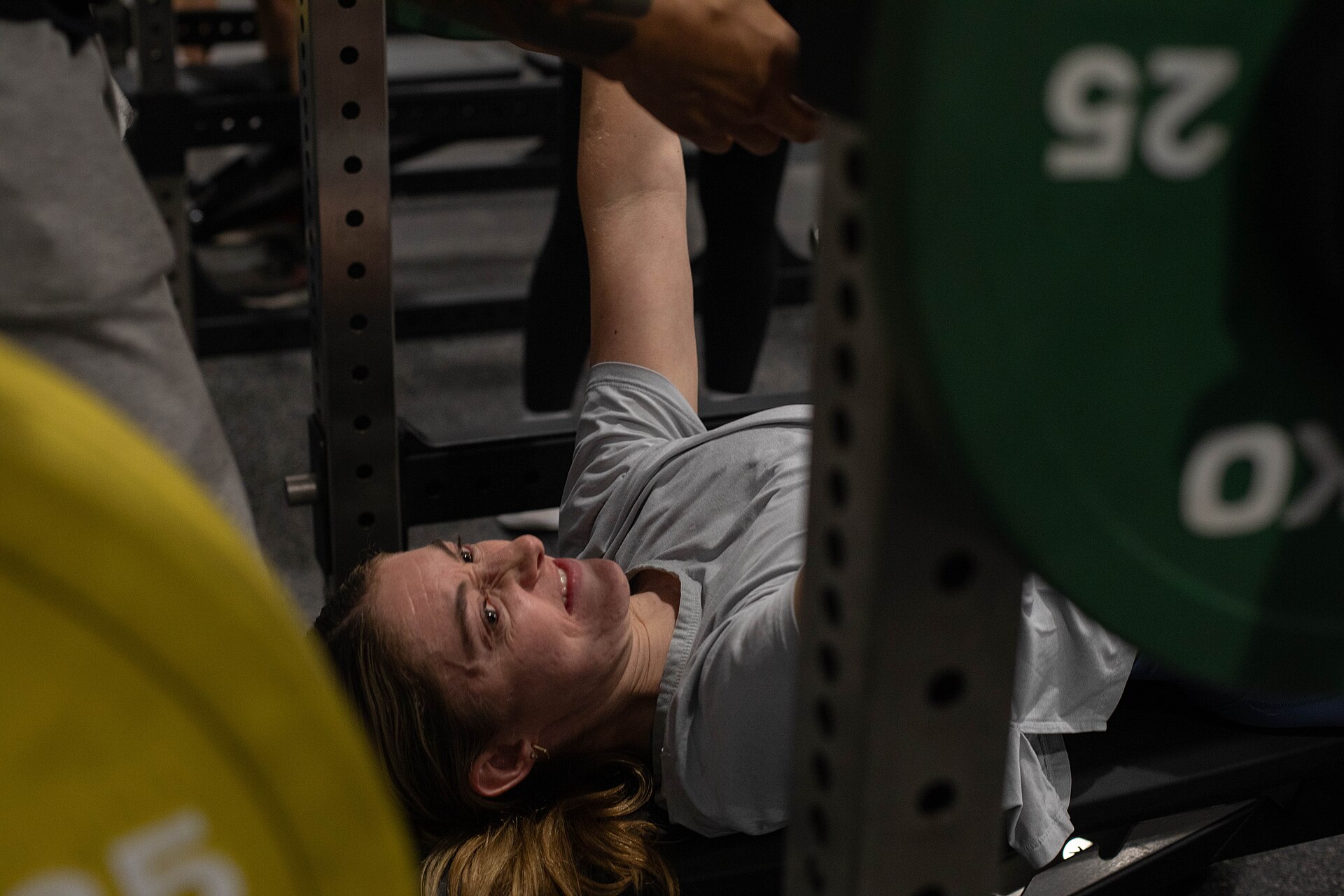 barbell rack gym floor